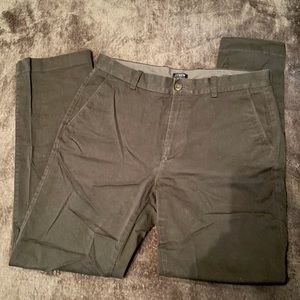 J CREW Charcoal Gray Chino Pants Athletic Style Size W 32 L 32